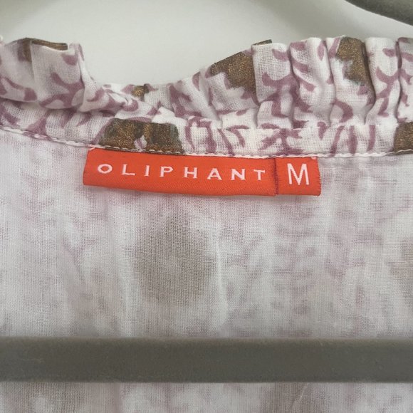 Oliphant White and Gold Mini Dress - Picture 3 of 4